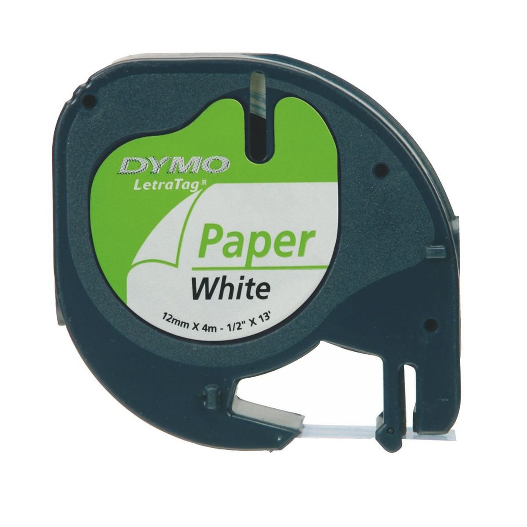 Dymo 91200/S0721510 DirectLabel-etikettes black on white 12mm x 4m for - Image 1