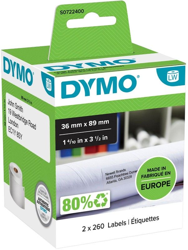 DYMO Large Address Labels - 36 x 89 mm - S0722400 - Image 1