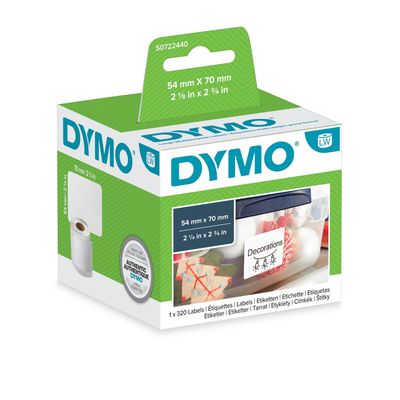Dymo 99015/S0722440 DirectLabel-etikettes Disk 70mm x 54mm for Dymo 40