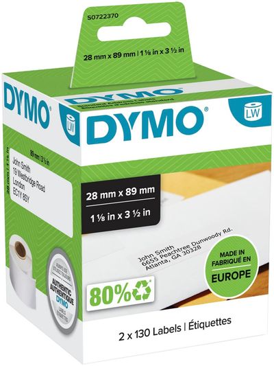 DYMO Standard Address Labels - 28 x 89 mm - S0722370