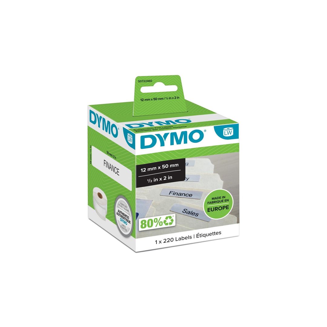 DYMO Suspension File Labels - 12 x 50 mm - S0722460 - Image 1