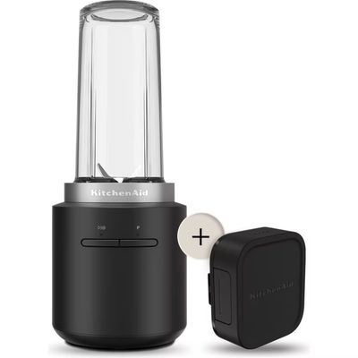 KITCHENAID 5KSBR256BM Cordless Portable Blender - Matt Black, Black