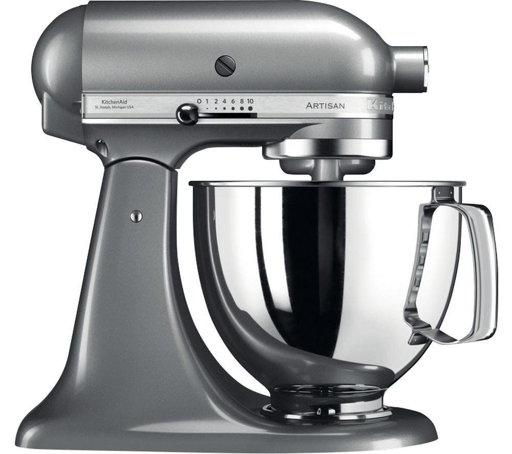 KITCHENAID Artisan 5KSM125BCU Stand Mixer - Contour Silver, Silver/Grey - Image 1