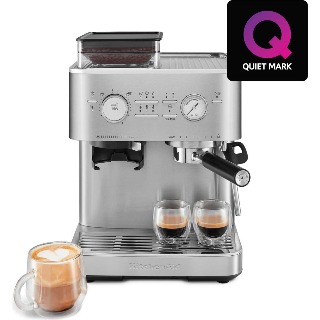 KITCHENAID 5KES6551BSX Bean to Cup Espresso Machine - Stainless steel, Stainless Steel - Image 1