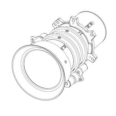 Barco R9801840 projection lens G50-W6. G50-W7. G50-W8. G60-W7. G62-W11 - Image 1