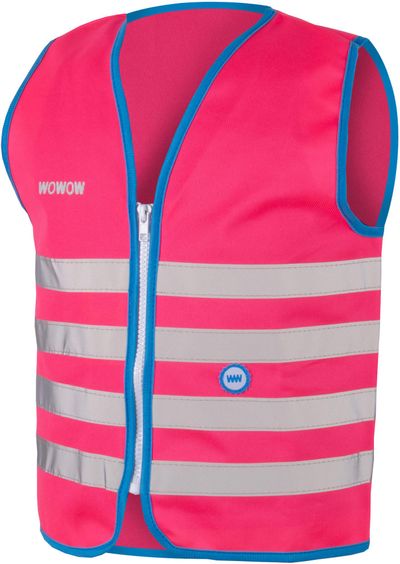 Wowow Fun Kids Safety Hi-Viz Vest Refective/ Fluorescent Pink - Thumbnail 2