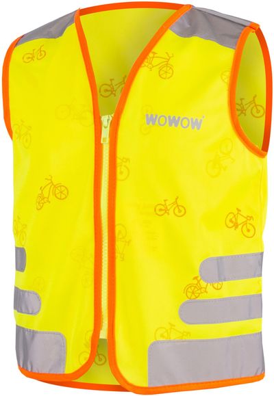 Wowow Nutty Kids Safety Cycling Vest Hi-Viz Reflecticve/Yellow - Thumbnail 2
