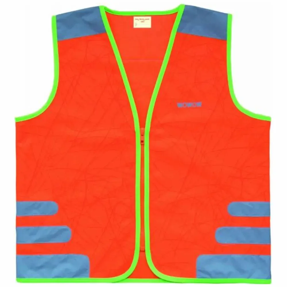 Wowow Nutty Kids Safety Cycling Vest Hi-Viz Reflecticve/Orange - Image 1