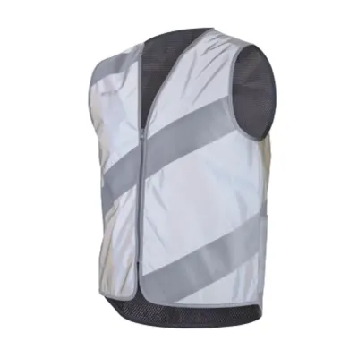 Wowow Roadie Full Reflective Cycling Vest Grey/Reflective