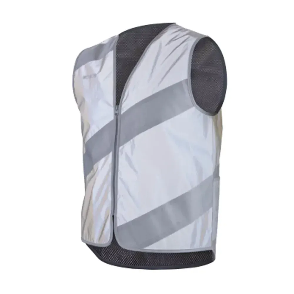 Wowow Roadie Full Reflective Cycling Vest Grey/Reflective - Image 1