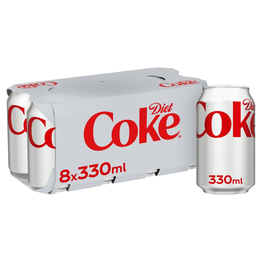 Diet Coke 8 x 330ml - Image 1