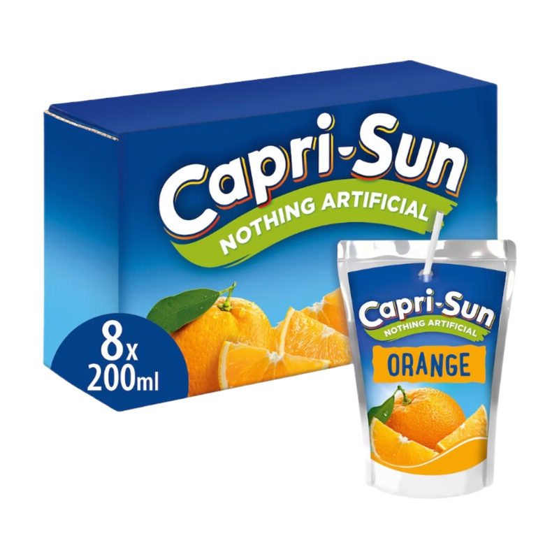 Capri-Sun Orange 8 x 200ml Kids' Juice Drink - Image 1