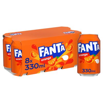 Fanta Orange 8 x 330ml - Thumbnail 2