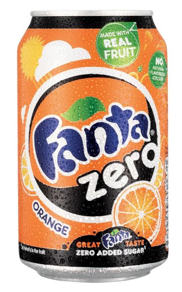 Fanta Orange Zero Cans Multipack 24 x 330 ml