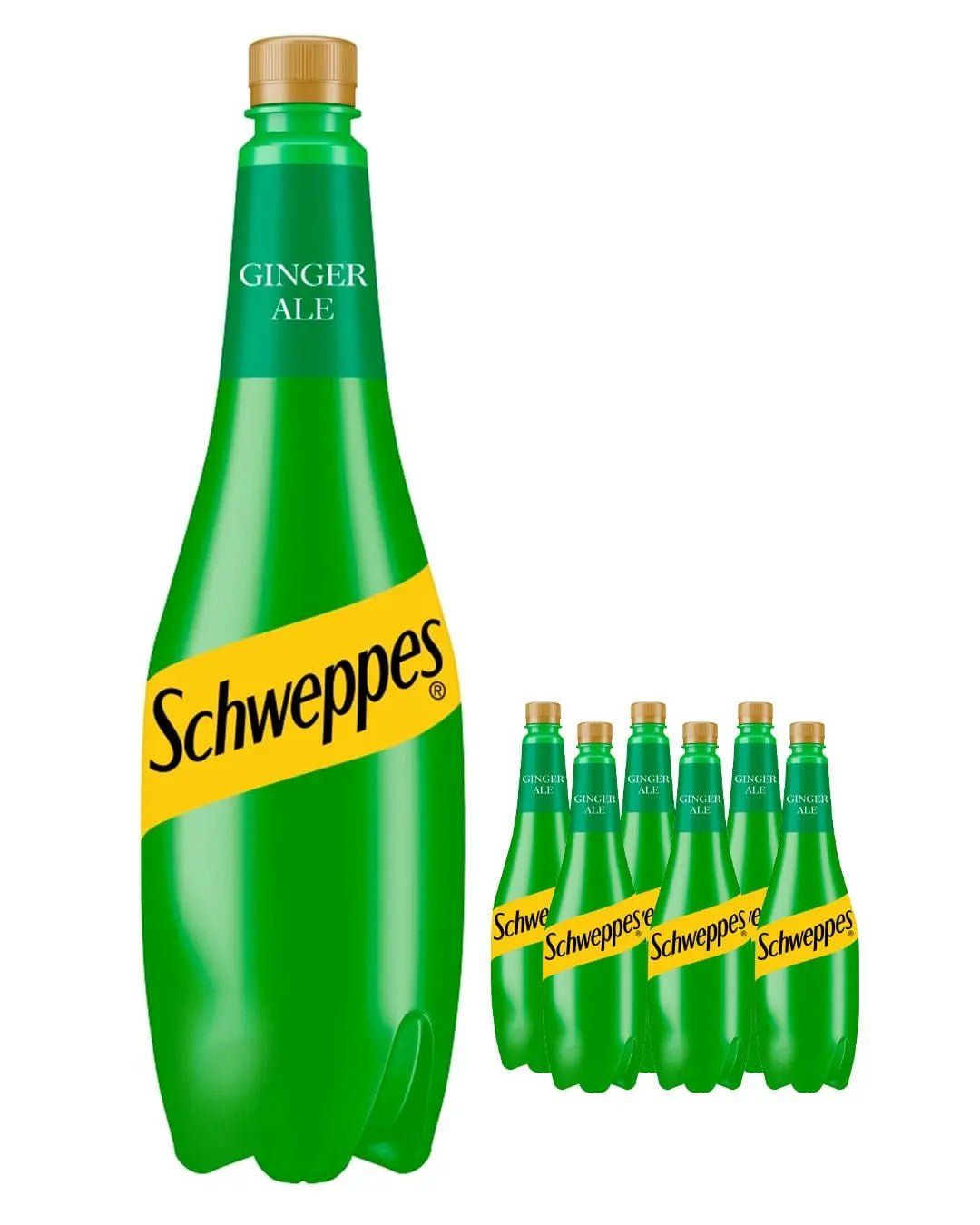 Schweppes Ginger Ale, 6 x 1 L - Image 1