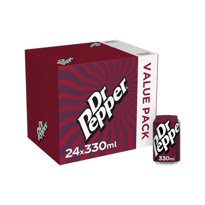 Dr Pepper Value Pack 24 x 330ml - Thumbnail 2