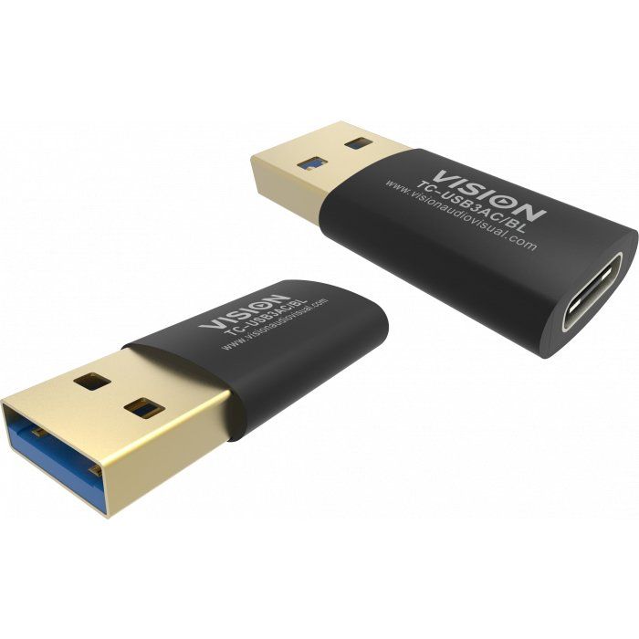 Vision TC-USB3AC/BL cable gender changer Black - Image 1