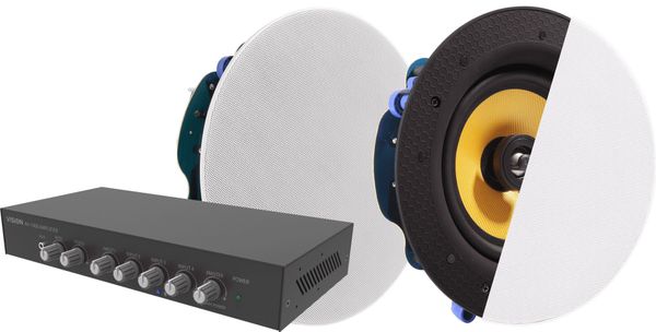 Vision AV-1900 audio amplifier Home Black - Thumbnail 2
