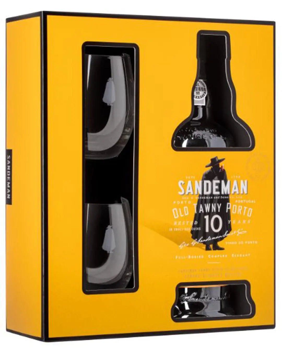 Sandeman 10 Year Old Tawny Port / Glass Set - Image 1