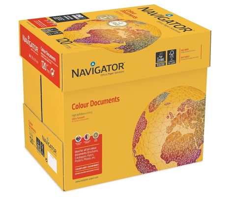 Navigator Colour Documents White Paper A4 120gsm (Box 8 Packs Of 250 S