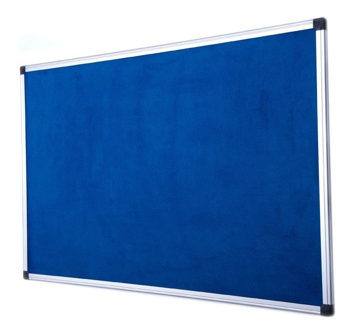 Bi-Office Fire Retardant Notice Board insert notice board Indoor Blue - Image 1