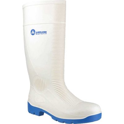 Amblers Safety FS98 Steel Toe Food Safety Wellington White Size 8