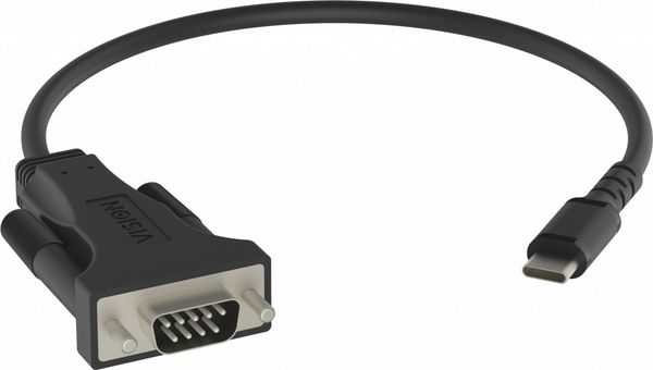 USB C to Serial RS232 adaptor -works with mac and PC - installed as standard com port - 480 mbps - voltage to 5v - supports all data signals - USB A 2.0 (m) to 9-pin d-sub (m) - driver on USB adaptor - black