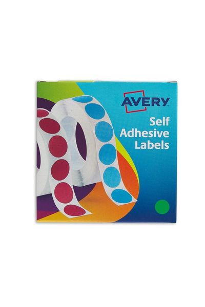 Avery Labels in Dispenser Round 19mm Diameter Green (Pack 1120 Labels) - Thumbnail 2