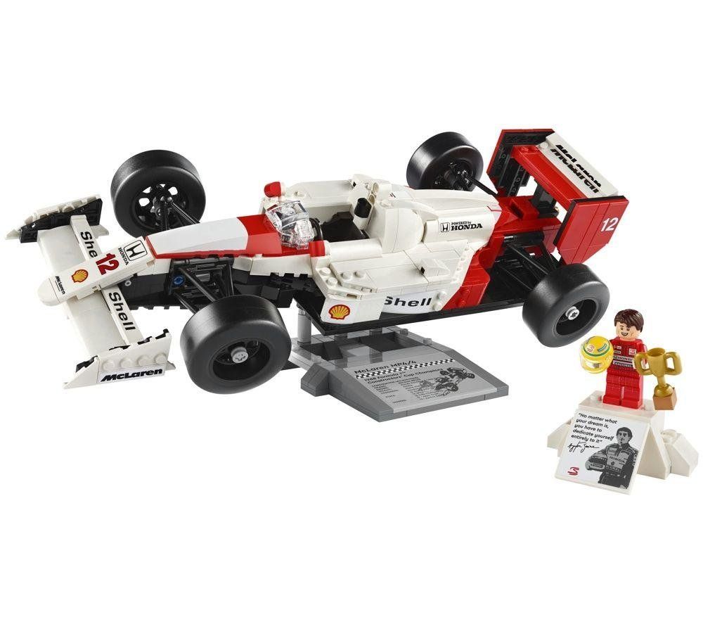 LEGO Icons 10330 McLaren MP4/4 & Ayrton Senna Construction Toy Set ...