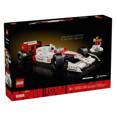 LEGO Icons 10330 McLaren MP4/4 & Ayrton Senna Construction Toy Set ...