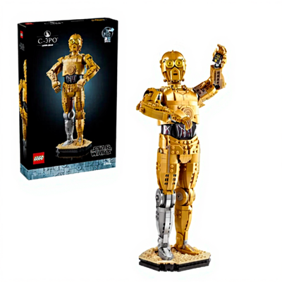 LEGO Star Wars 75398 C-3PO Model Set for Adults