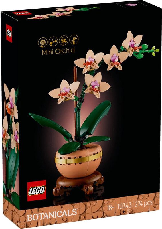 LEGO Botanicals 10343 Mini Orchid Home Décor Set for Adults - Image 1