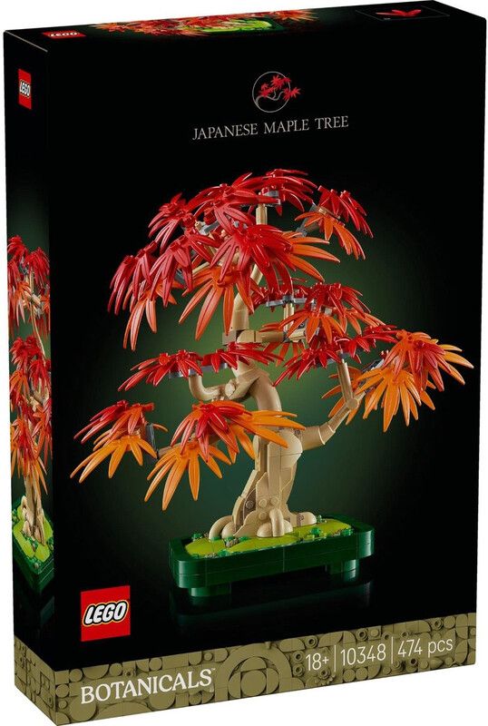 LEGO Botanicals 10348 Japanese Red Maple Bonsai Tree Set for Adults - Image 1