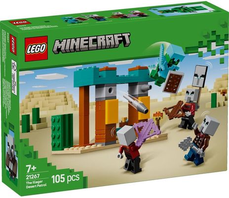 LEGO Minecraft 21267 The Illager Desert Patrol Set