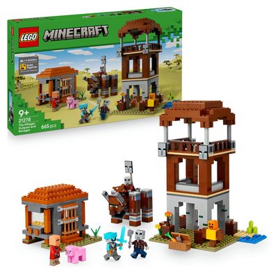 LEGO Minecraft 21278 The Pillager Outpost and Ravager Set