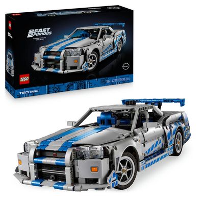 LEGO Technic 42210 2 Fast 2 Furious Nissan Skyline GT-R (R34) Car Set for Adults