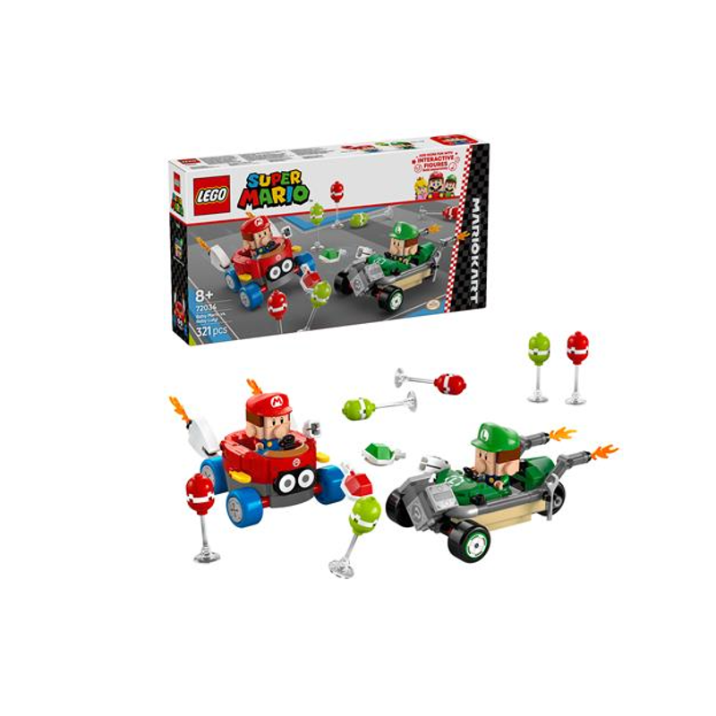 LEGO Super Mario 72034 Mario Kart - Baby Mario vs. Baby Luigi Set - Image 1