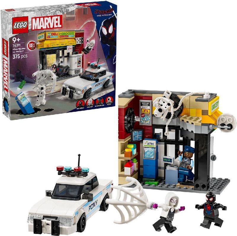 LEGO Marvel 76311 Spider-Verse: Miles Morales vs. The Spot Set - Image 1