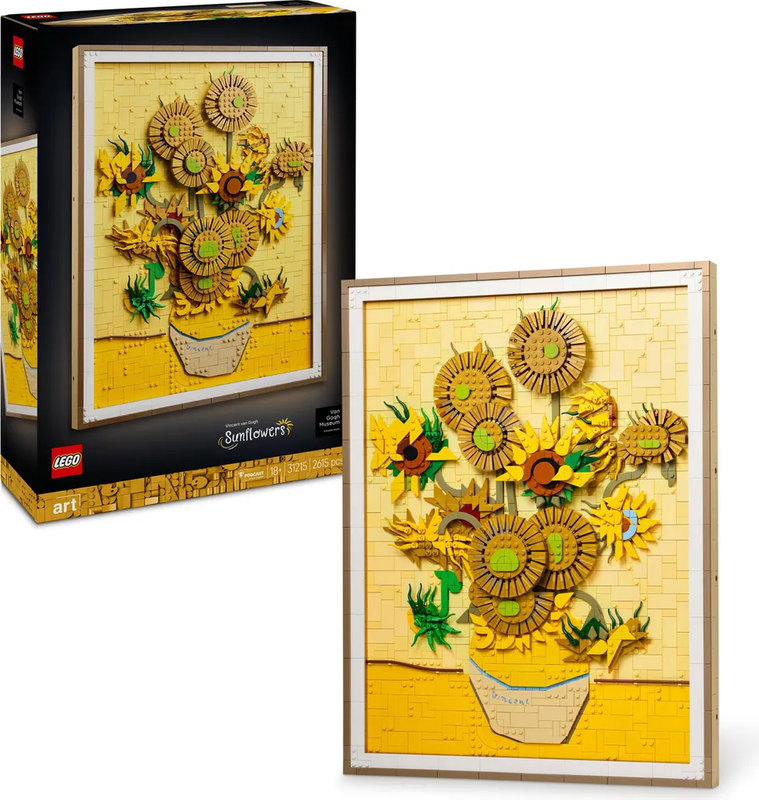 LEGO Art 31215 Vincent van Gogh - Sunflowers Wall Art Set for Adults - Image 1