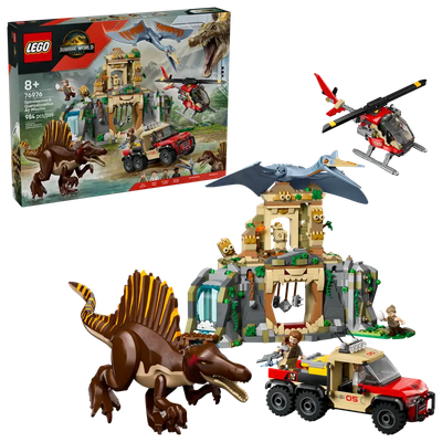 LEGO Jurassic World 76976 Spinosaurus & Quetzalcoatlus Air Mission Set