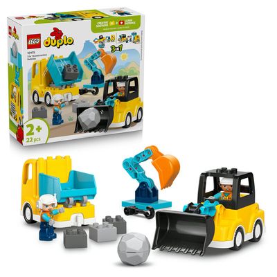 LEGO Duplo 10475 3 in 1 Construction Vehicles Set