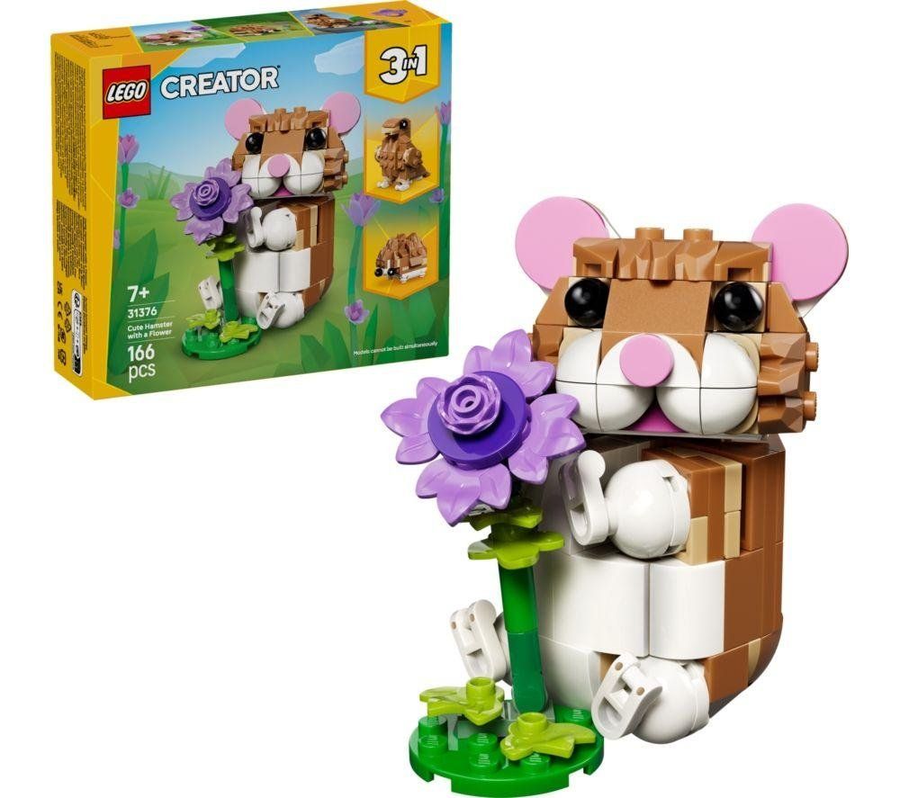 LEGO Creator 31376 3-in-1 Cute Hamster with a Flower Set - Image 1