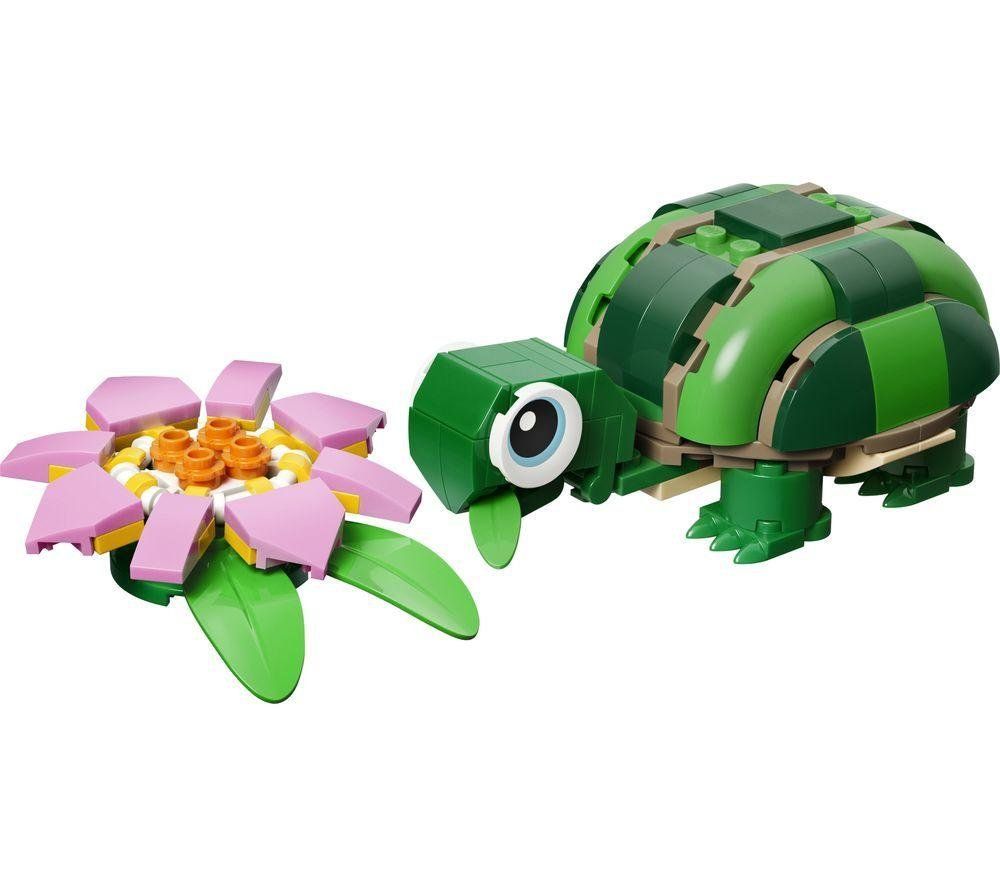 LEGO Creator 31377 3-in-1 Turtle with a Water Lily Flower Set - Image 1
