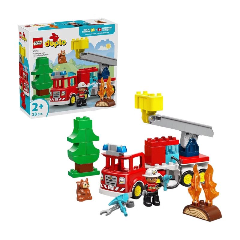 LEGO Duplo 10473 Fire Truck with Hose and Firefighter Set - Image 1