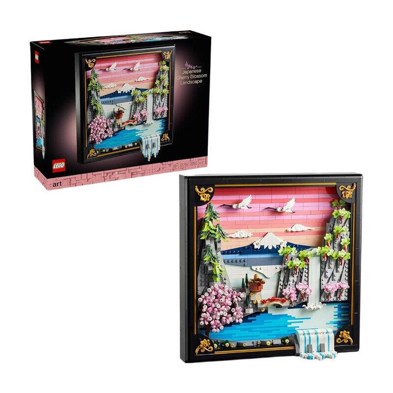 LEGO Art 31218 Japanese Cherry Blossom Landscape Set for Adults - Image 1