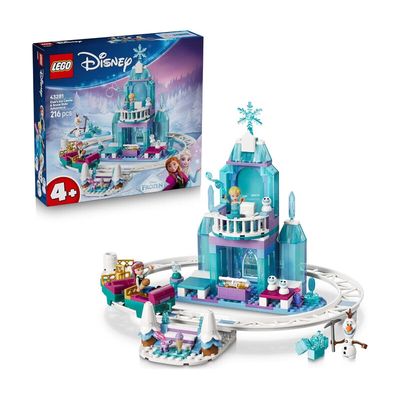LEGO Disney Frozen 43281 Elsa's Ice Castle & Snow Ride Adventure Set