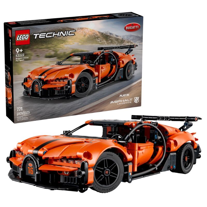 LEGO Technic 42222 Bugatti Chiron Pur Sport Hypercar Set - Image 1