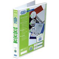 Elba Panorama Presentation Ring Binder Polypropylene 4 D-Ring A4 Plus 25mm Rings White (Pack 10) 400001391 - Image 1