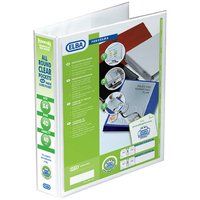 Elba Panorama Presentation Ring Binder Polypropylene 4 D-Ring A4 40mm Rings White (Pack 10) 400001300