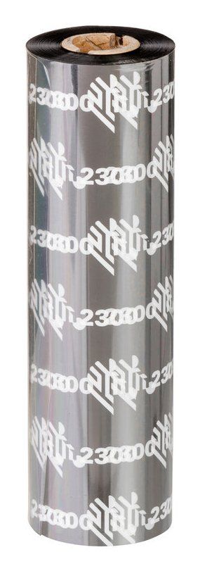 Zebra 2300 Wax thermal ribbon 300 m Black - Image 1